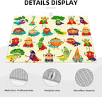 Colorful Cartoon Vegetable Dish Drying Mats, 18 x 24 inch Absorbent Microfiber - Image 5