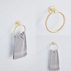 Brusehd Light Gold Bathroom Hardware Set 4 Pieces, Bathroom Accessories Set - Image 3