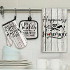Sratte 6 Pcs Kitchen Decor Accessories Set Farmhouse Towels Pot Holders Oven - Image 7