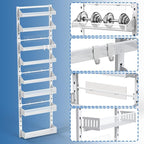 coobest 8-Tier Over the door Spice Rack Organizer, Large Heavy Duty Metal Wall - Image 9
