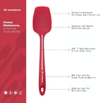 KITCHENLOVE Premium 600°F Heat Resistant 5 Piece Silicone Spatula Set - Image 3