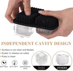 2-Inch Whiskey Ice Cubes Mold, 2 Pack Silicone Ice Cube Trays - Image 5