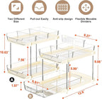 Delamu 2-Tier Multi-Purpose Bathroom Under Sink Organizers and Storage - Image 2