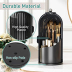 GAXmi Makeup Brush Holder with Lid Cosmetic Tools Organizer 360 Rotating - Image 6