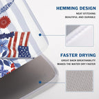 Patriotic Floral Dish Drying Mat - Image 4