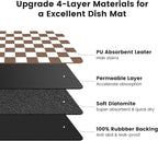 17" x 32" Checkered Dish Drying Mat - Image 5