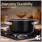 Bakken 3 Quart Ceramic Coated Stock Pot - Image 7