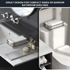 Wican Guest Towel Holder Tray for Bathroom, Ash and Iron Napkins Holder for - Image 2