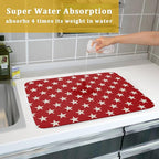 Patriotic July of 4th Red Star Dish Drying Mat - Image 7