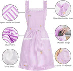 Funny Aprons for Women with Pockets, Kitchen Cooking Grilling Bbq Cute Chef - Image 6