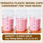 Lilymicky 16 oz Plastic Mixing Cups, 50 Pack 16 oz Disposable Measuring Cups - Image 5