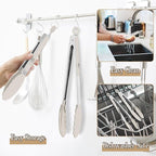 TeamFar Kitchen Tongs, Heat Resistant Silicone Tongs, Locking Design & - Image 5