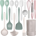 AOTHOD Silicone Cooking Utensils Set by Safeandsuitableforuse