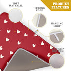 Giwawa Red Hearts Dish Drying Mat 18"x24", Valentines Day Symbol of Love Dish - Image 4