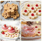 4 Pcs Flower Cookie Cutter Set, Stainless Steel Flower Biscuit Cutters - Image 4