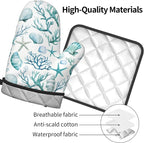 Nautical Oven Mitts and Pot Holders Sets Coastal Kitchen Mitts Potholders 2PCS - Image 4