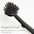 Earth & Mango Magnetic Dish Brush & Scraper, Snaps to Sink, Non-Scratch - Image 5