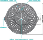 Silicone Splatter Screen For 10, 11 and 12 Inch Frying Pan, Foldable Splash - Image 2