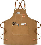 OUNLEN Chef Apron for Men Women Canvas Aprons by OUNLENAPRON
