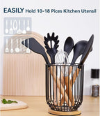 WDT Tool Utensil holder for Kitchen Counter，Large Utensils Holder For Farmhouse - Image 4