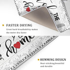White Kitchen Dish Drying Mat 18x24 Inch Knife Fork Dish Drainer Rack Mats - Image 3