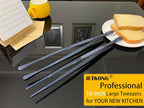 JETKONG 2 Pcs 16-Inch Heavy Duty Cooking Tweezers Extra Long Stainless Steel - Image 4