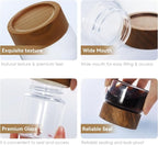 6-Pack 6 fl oz Stackable Airtight Glass Jars – Small Mason Jars designed - Image 8
