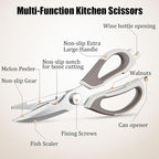 2 Pcs Heavy Duty Kitchen Shears - Image 5