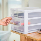 Sterilite 4-Pack 3 Drawer Unit, Stackable Plastic Organizer - Image 7