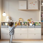 DIMJ Storage Bins for Closet, Trapezoid Storage Bins - Image 3