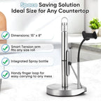 Paper Towel Holder with Spray Bottle - Image 5