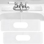 Tioncy 2 Pcs Faucet Mat Sink Splash Guard Oval-hole Oval Splash Pad by Tioncy