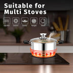 5 Quart 3-Ply Cooking Stock Pot - Image 7