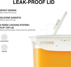 LocknLock Aqua Fridge Door Water Jug | Clear Pitcher | BPA Free Plastic Pitcher - Image 2