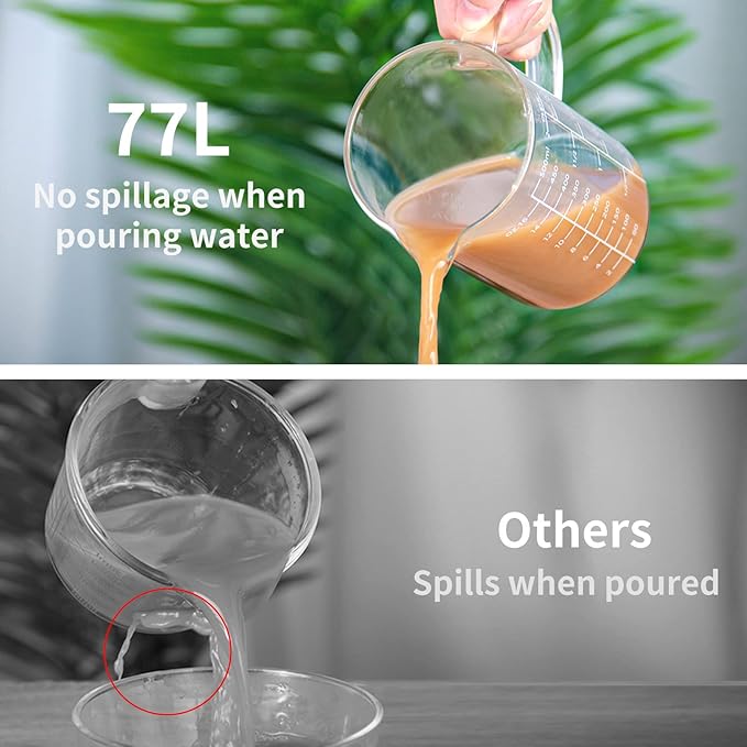 77L Glass Measuring Cup, High Borosilicate Glass Measuring Cup - Image 2