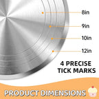 12-Inch Aluminum Alloy Cake Turntable - Image 4