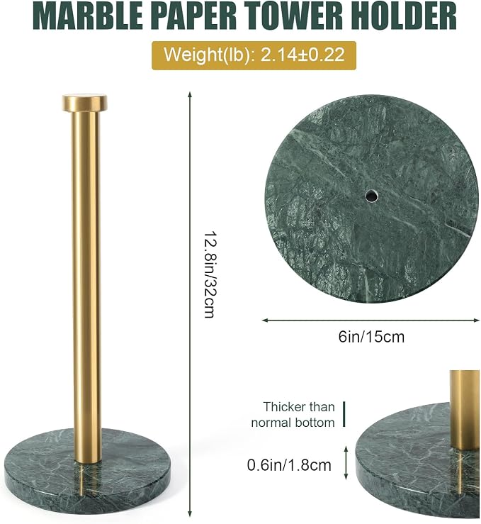 Koville Paper Towel Holder Countertop, Standing Paper Roll Holder - Image 2