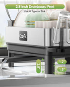 Dish Racks, Thicker Premium 304 Stainless Steel Dish Drying Rack - Image 6