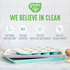 GreenLife Bakeware 18” x 13” Half Cookie Sheet Baking Pan, Non-Toxic PFAS-Free - Image 6