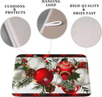 Christmas Red Buffalo Plaid Dish Drying Mat - Image 3