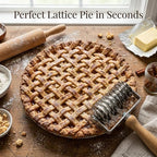 Lattice Pastry Cutter, Professional Lattice Roller - Image 5