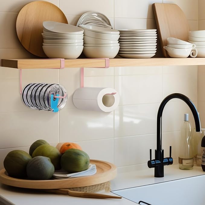 2 Pack Tumbler Lid Organizer, Horizontal Tumbler Lid Storage Hook Up to 20 Lids - Image 5