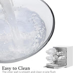 Ajrwiiy Large Glass Bowl for Sourdough Bread Making, 4.7 Quart Glass Mixing - Image 5