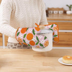 Tropical Fruit Oranges Silicone Oven Mitts Pan Mats Set of 2, Heat Resistant - Image 7