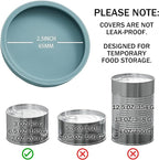 OHMO 2 Pack Cat Food Can Lids, Small Size Silicone Pet Food Can Lids Covers - Image 2