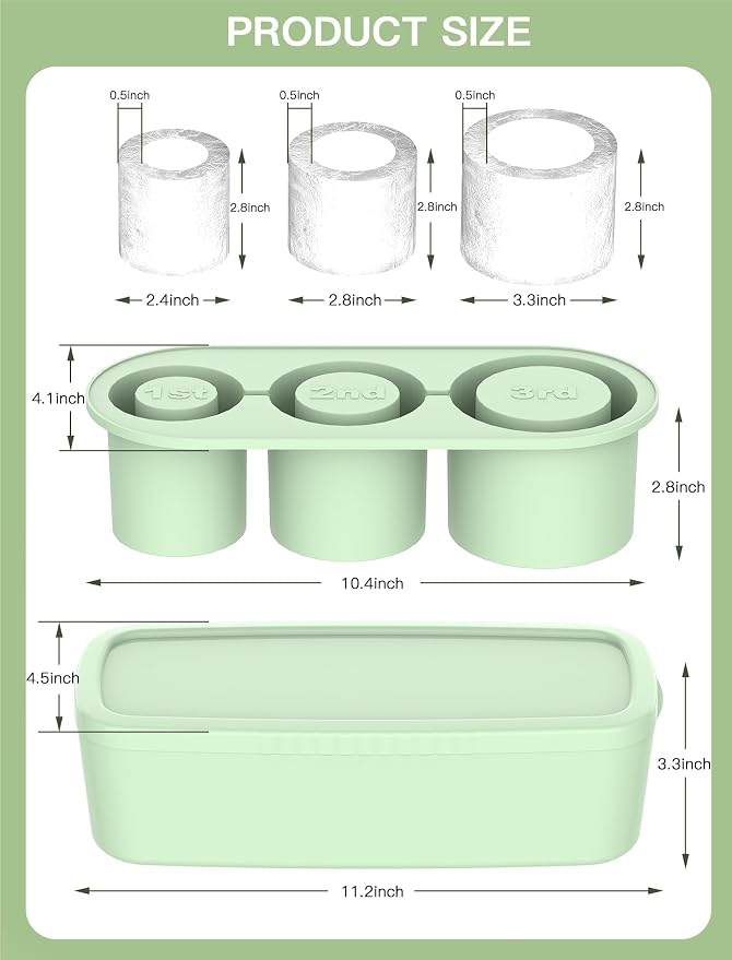 Ice Cube Tray for Tumbler Cup 30Oz-40Oz, Easy Fill and Release Ice Maker for - Image 3