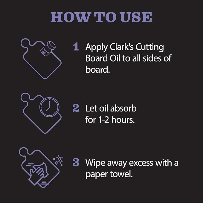 CLARK’S Cutting Board Oil and Wax Kit - Image 8