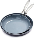 GreenPan Valencia Pro Ceramic Nonstick 10” & 12” Frying Pan Skillet Set by GreenPan