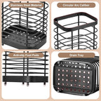 Utensil Holder, Stainless Steel Utensil Drying Rack - Image 3