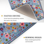 Colorful Flower Dish Drying Mat - Image 3